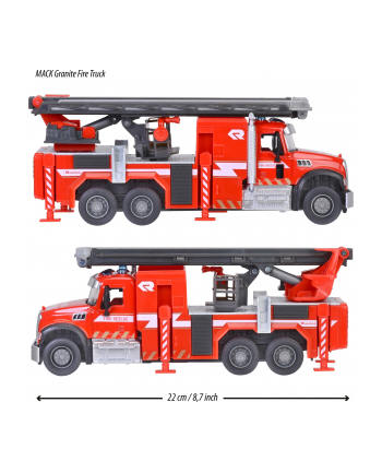 Majorette Mack Granite fire truck, toy vehicle