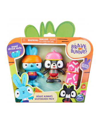 spinmaster Spin Master Brave Bunnies - Treasure hunt with Boo rabbit and tiger, toy figure (with 2 action figures and 1 treasure chest as accessories, toys for children from 3 years, basic figure set)