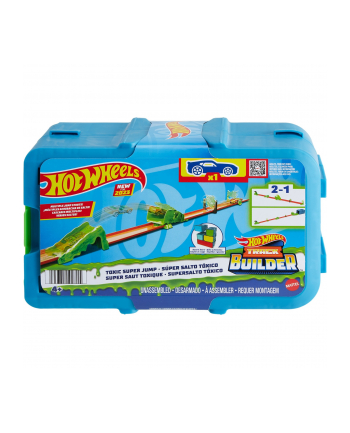 Hot Wheels Track Builder Toxic Jump Pack, race track (1 car included in 1:64 scale)