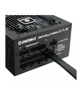 Enermax REVOLUTION DFX 1200W, PC power supply (Kolor: CZARNY, 2x 12VHPWR, 5x PCIe, cable management, 1200 watts)
