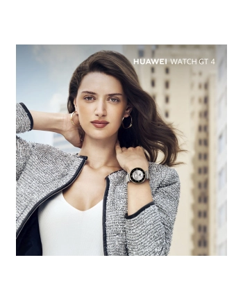 Smartphome Huawei Watch GT4 41mm (Aurora-B19T), Smartwatch (silver, stainless steel bracelet) nr 1