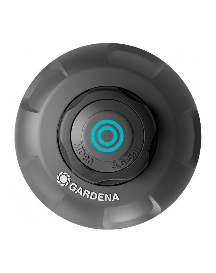 GARD-ENA sprinkler system pop-up sprinkler MD80 (Kolor: CZARNY/gray, spray distance 3.5 to 5 meters) główny