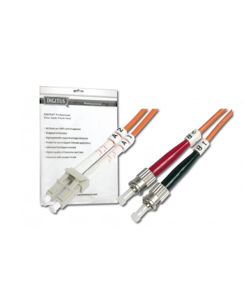 Patch cord światłowodowy FO MM 50/125 OM2 LC-ST 1m nr 2