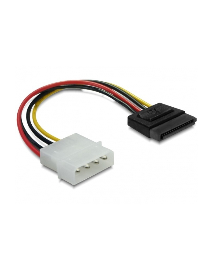 Kabel SATA zasilający MOLEX( M)->SATA(F) 12CM główny