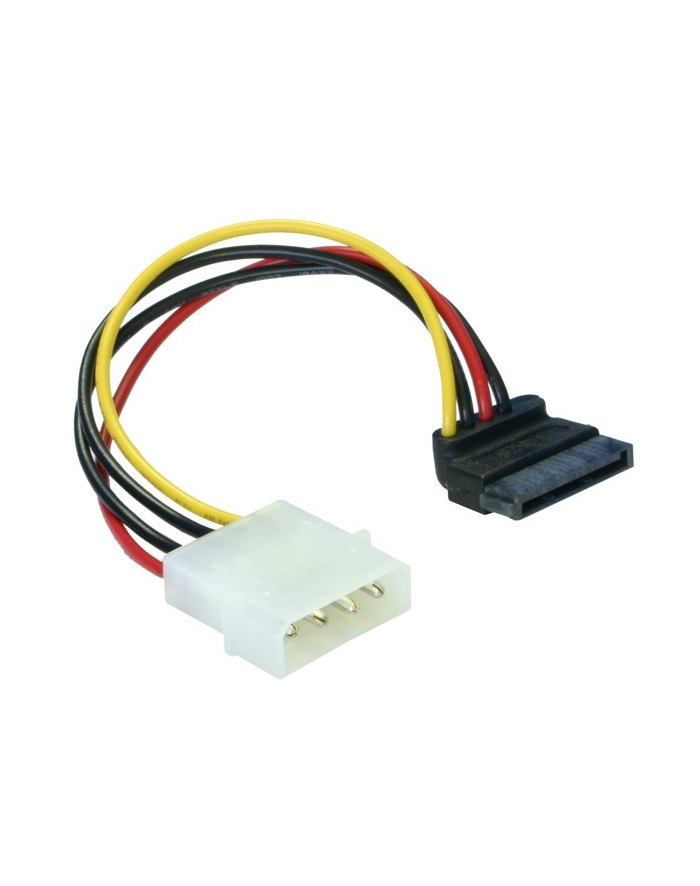 Kabel SATA zasilający MOLEX( M)->SATA(F) 12CM główny