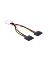 KABEL SATA ZASIL. MOLEX( M)->SATA(F)X2 10CM - nr 19