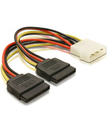 KABEL SATA ZASIL. MOLEX( M)->SATA(F)X2 10CM