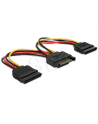 KABEL SATA ZASILAJACY(M) ->2x SATA(F) 15CM - nr 10