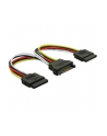 KABEL SATA ZASILAJACY(M) ->2x SATA(F) 15CM - nr 11