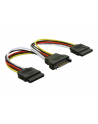 KABEL SATA ZASILAJACY(M) ->2x SATA(F) 15CM - nr 17
