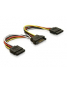 KABEL SATA ZASILAJACY(M) ->2x SATA(F) 15CM - nr 18