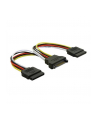 KABEL SATA ZASILAJACY(M) ->2x SATA(F) 15CM - nr 19