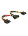 KABEL SATA ZASILAJACY(M) ->2x SATA(F) 15CM - nr 1
