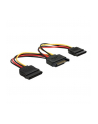 KABEL SATA ZASILAJACY(M) ->2x SATA(F) 15CM - nr 20