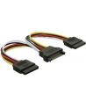 KABEL SATA ZASILAJACY(M) ->2x SATA(F) 15CM - nr 24