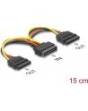 KABEL SATA ZASILAJACY(M) ->2x SATA(F) 15CM - nr 29