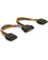 KABEL SATA ZASILAJACY(M) ->2x SATA(F) 15CM - nr 30
