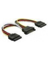 KABEL SATA ZASILAJACY(M) ->2x SATA(F) 15CM - nr 31