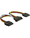 KABEL SATA ZASILAJACY(M) ->2x SATA(F) 15CM - nr 32