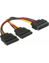 KABEL SATA ZASILAJACY(M) ->2x SATA(F) 15CM - nr 33