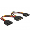 KABEL SATA ZASILAJACY(M) ->2x SATA(F) 15CM - nr 7