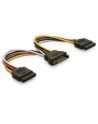 KABEL SATA ZASILAJACY(M) ->2x SATA(F) 15CM - nr 8