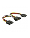KABEL SATA ZASILAJACY(M) ->2x SATA(F) 15CM - nr 9