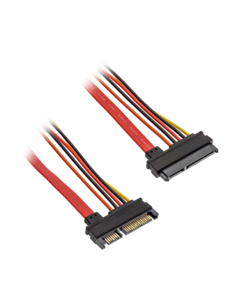 Przedłużacz SATA SLIMLINE 7PIN+ZASIL. 15PIN 20CM nr 1