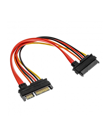 Przedłużacz SATA SLIMLINE 7PIN+ZASIL. 15PIN 20CM nr 2