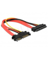 Przedłużacz SATA SLIMLINE 7PIN+ZASIL. 15PIN 20CM - nr 11