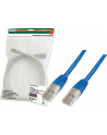 Patch cord kat.5e UTP, CU, AWG 26/7, niebieski 0,5m - nr 15