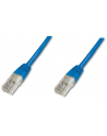 Patch cord kat.5e UTP, CU, AWG 26/7, niebieski 0,5m - nr 3