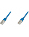 Patch cord kat.5e UTP, CU, AWG 26/7, niebieski 0,5m - nr 6