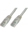 Patch cord kat.5e UTP, CU, AWG 26/7, szary 0,5m - nr 9