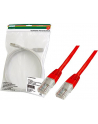 Patch cord kat.5e UTP, CU, AWG 26/7, czerwony 1m - nr 9