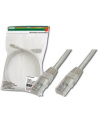 Patch cord kat.5e UTP, CU, AWG 26/7, szary 1m - nr 10