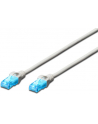 Patch cord kat.5e UTP, CU, AWG 26/7, szary 1m - nr 21