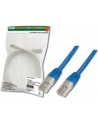 Patch cord kat.5e UTP, CU, AWG 26/7, niebieski 3m - nr 6