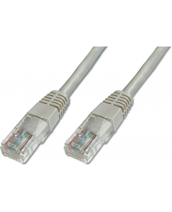 Patch cord kat.5e UTP, CU, AWG 26/7, szary 3m