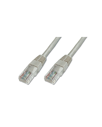 Patch cord kat.5e UTP, CU, AWG 26/7, szary 15m