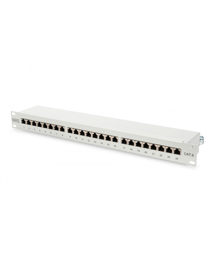 Patch panel 24 portowy 19'''', kat.6 ekranowany STP główny