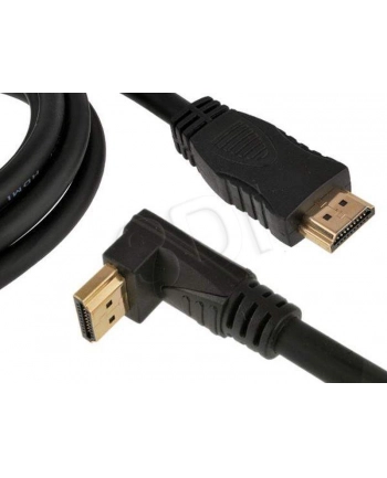 Kabel HDMI-HDMI V1.4 3D TV 3M Katowy 90'' nr 2