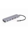 gembird Adapter USB-C Hub USB-C PD HDMI x2 USB 3.0x3 - nr 6