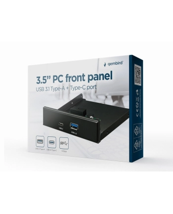 gembird Gniazdo USB 3.1 USB-A USB-C panel przedni nr 1