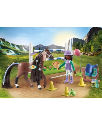 PLAYMOBIL 71355 Horses of Waterfall Zoe ' Blaze with tournament course, construction toy nr 2