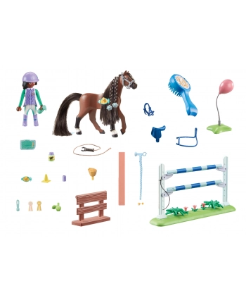 PLAYMOBIL 71355 Horses of Waterfall Zoe ' Blaze with tournament course, construction toy nr 1