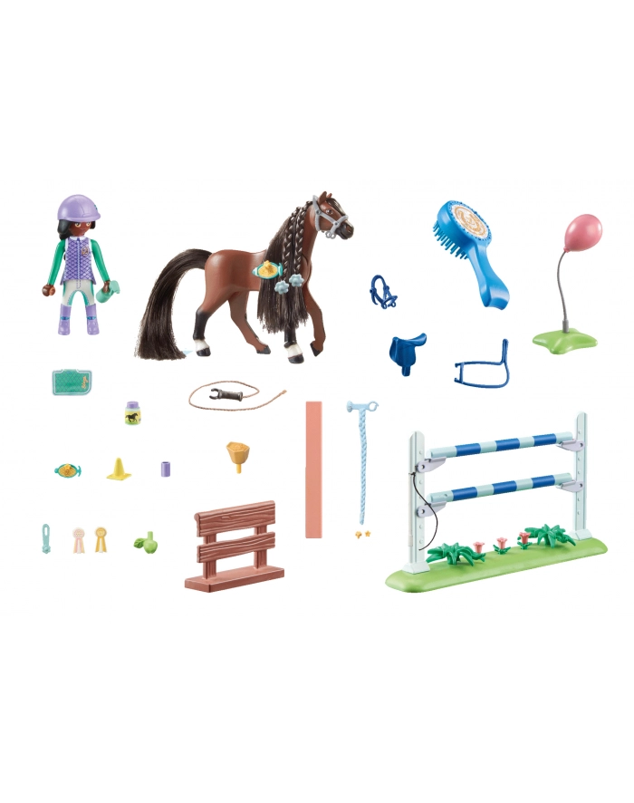 PLAYMOBIL 71355 Horses of Waterfall Zoe ' Blaze with tournament course, construction toy główny