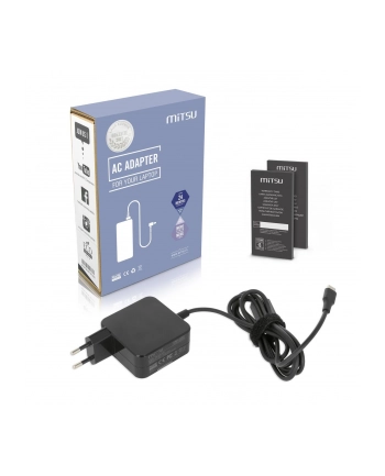 mitsu Zasilacz USB Type C USB-C 45W Czarny nr 1