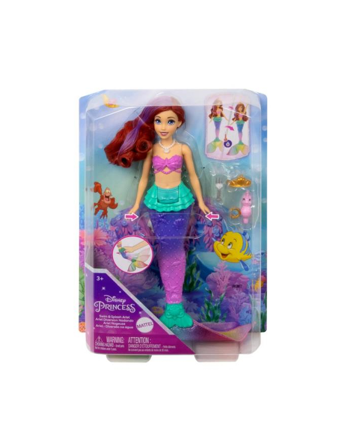 Disney Princess Lalka Arielka zmieniająca kolor HPD43 p3 MATTEL główny