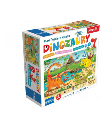 Maxi puzzle gra logiczna Dinozaury 00441 GRANNA